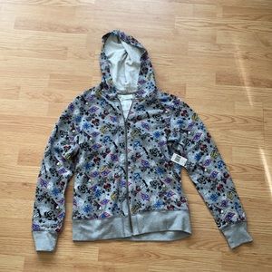 Brand New Disney Grey Zip Up. Kids Medium.